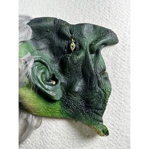 Vintage 1996 Paper Magic Group Halloween Mask Green Monster Creature Scary‎